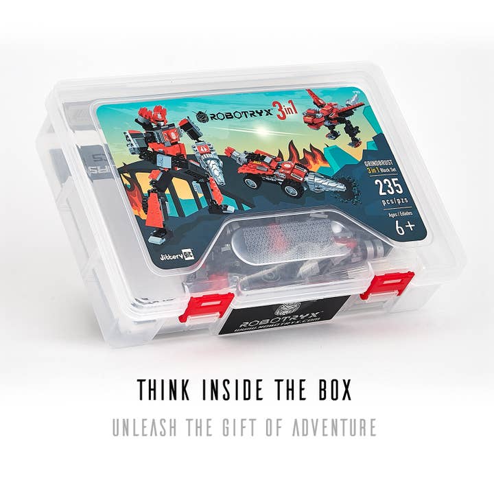 JitteryGit - Wholesale Toy set – Kids - Robot-Car-Animal 3 in 1 Toy Kit (235 Pc) Robotryx Grindburst1