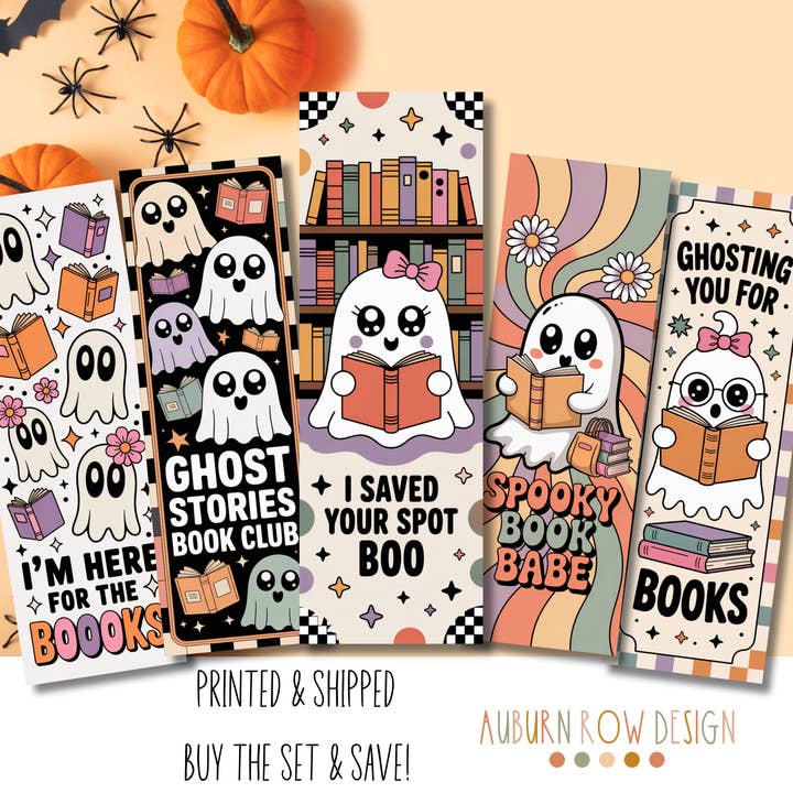Auburn Row Design - Wholesale Bookmark - Halloween Bookmark Set or Individual5