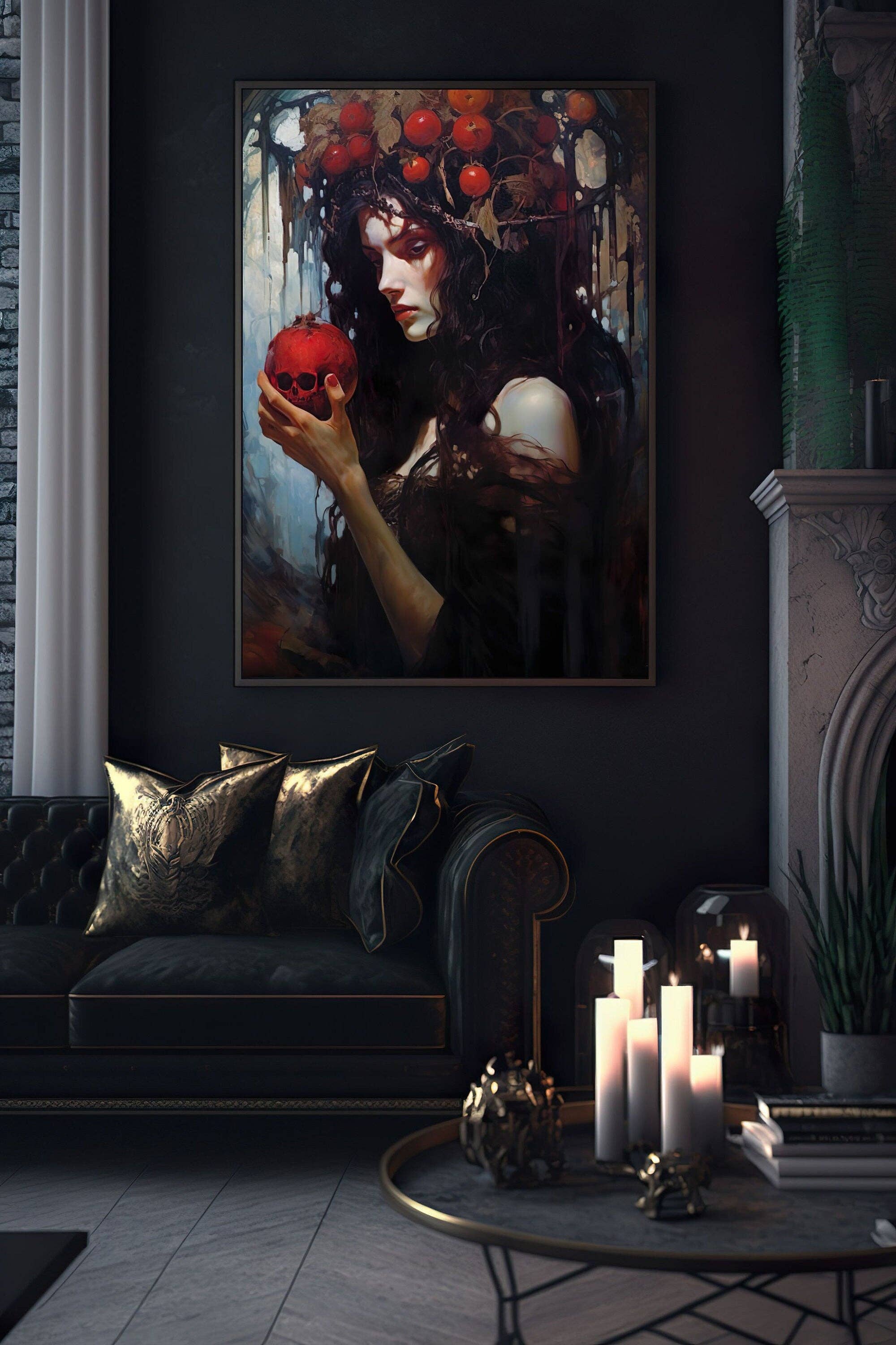 Ye Curiosity Shoppe - Wholesale Art Print - Persephone Queen of Hades Art Print4