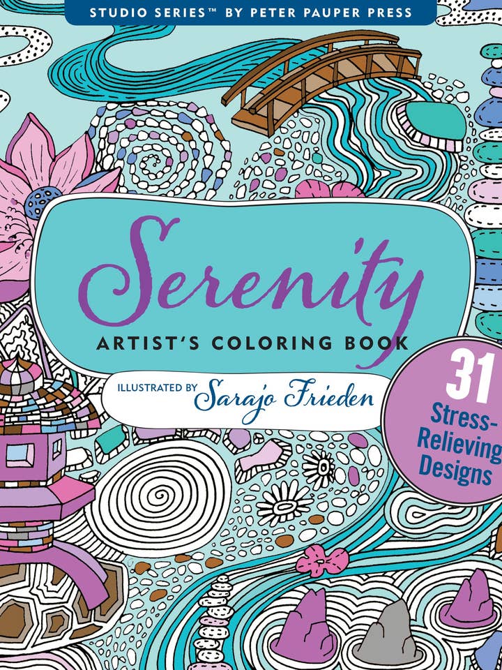 Serenity Artist's Coloring Book for wholesale by Peter Pauper Press