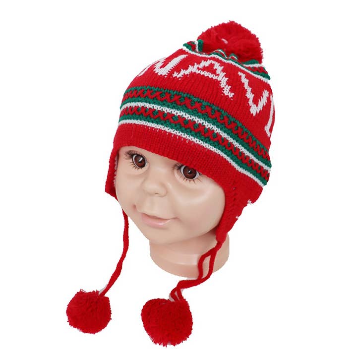 Cap Zone - Wholesale Beanie - Kids - Christmas Feliz Navidad Snowman Kids Beanie1