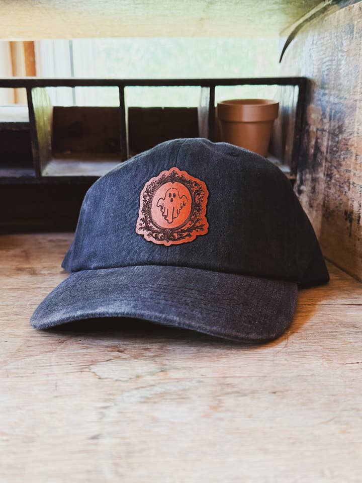 Ghost Frame Leather Patch Hat for wholesale by Left Grain