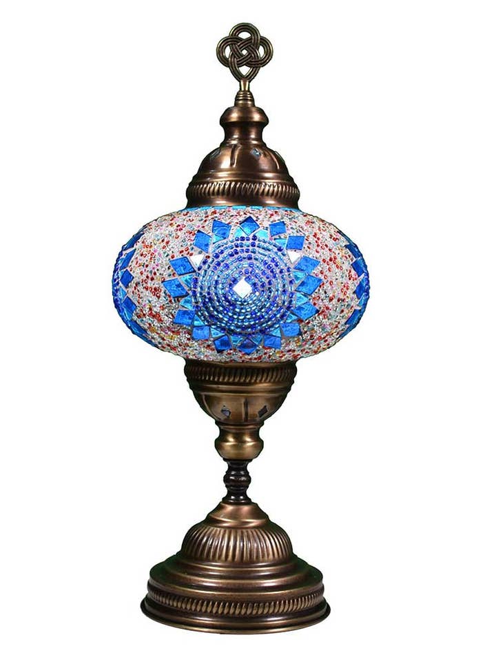 Handmade Turkish Moroccan Style Mosaic LED Table Lamp BSC4 for wholesale by KusKuus