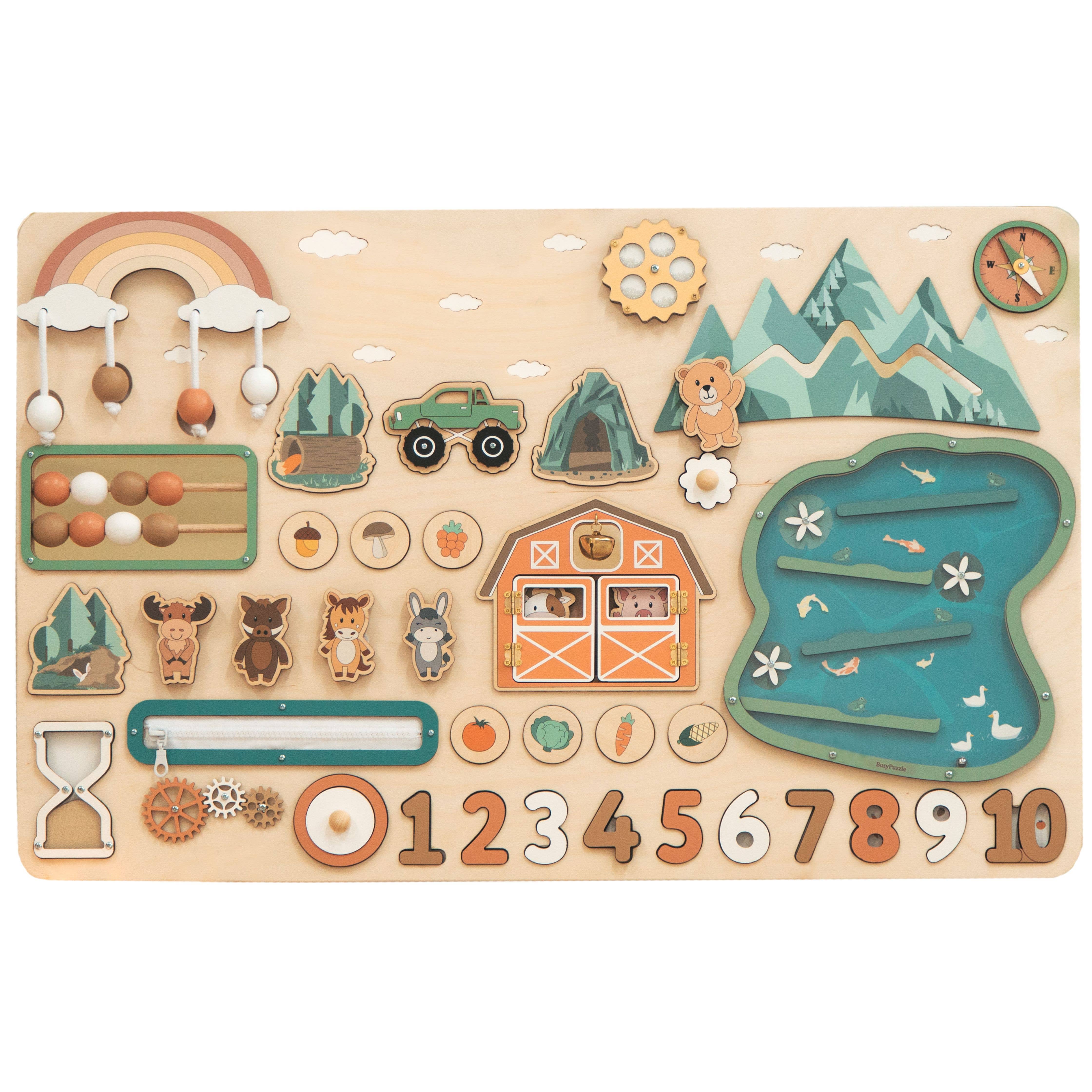 Busy Puzzle - Wholesale Wood Toy - Kids - Busy Board XXL7