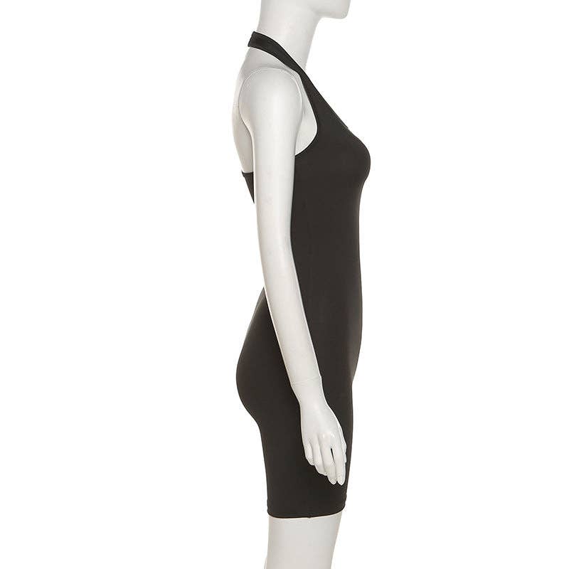 MB Fashion Wholesale - Wholesale Unitard - Women's - MB FASHION HALTER NECK YOGA JUMPSUIT 2542R7