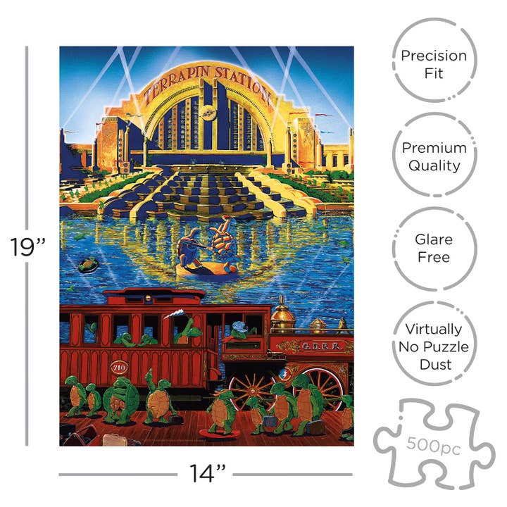 AQUARIUS, GAMAGO, ICUP, & ROCK SAWS by NMR Brands - Wholesale Puzzle - Adult - Grateful Dead 500 Piece Jigsaw Puzzle