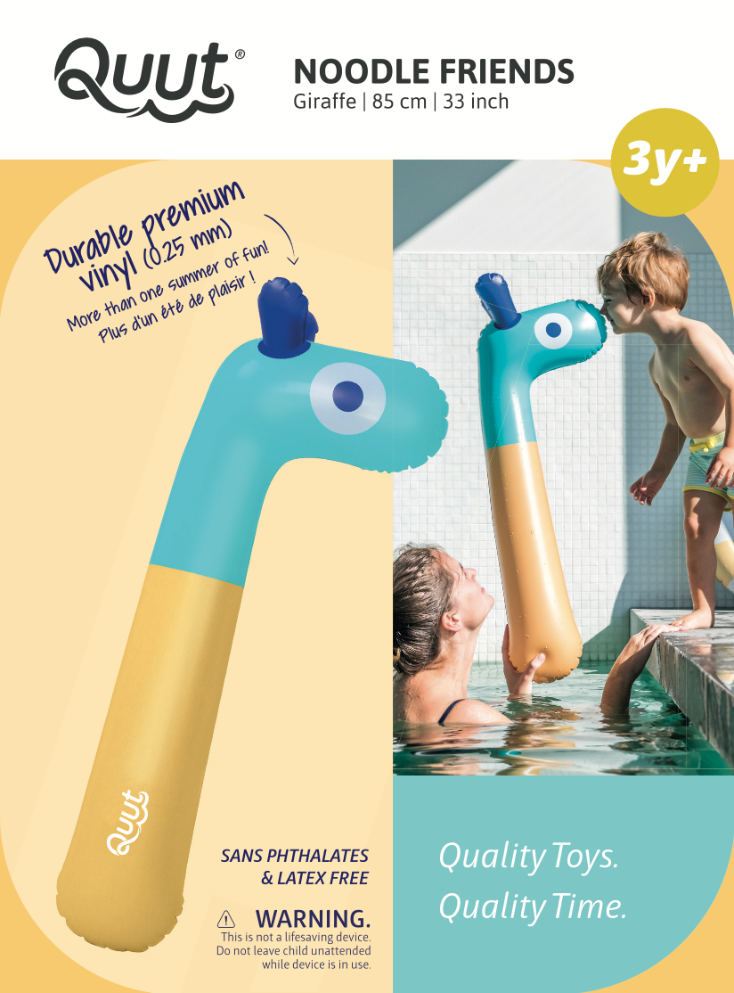 Quut Toys - Wholesale Inflatable Toy - Kids & Baby - Quut Noodle Friends - Dino, Giraffe and Horse! Pool Toy13