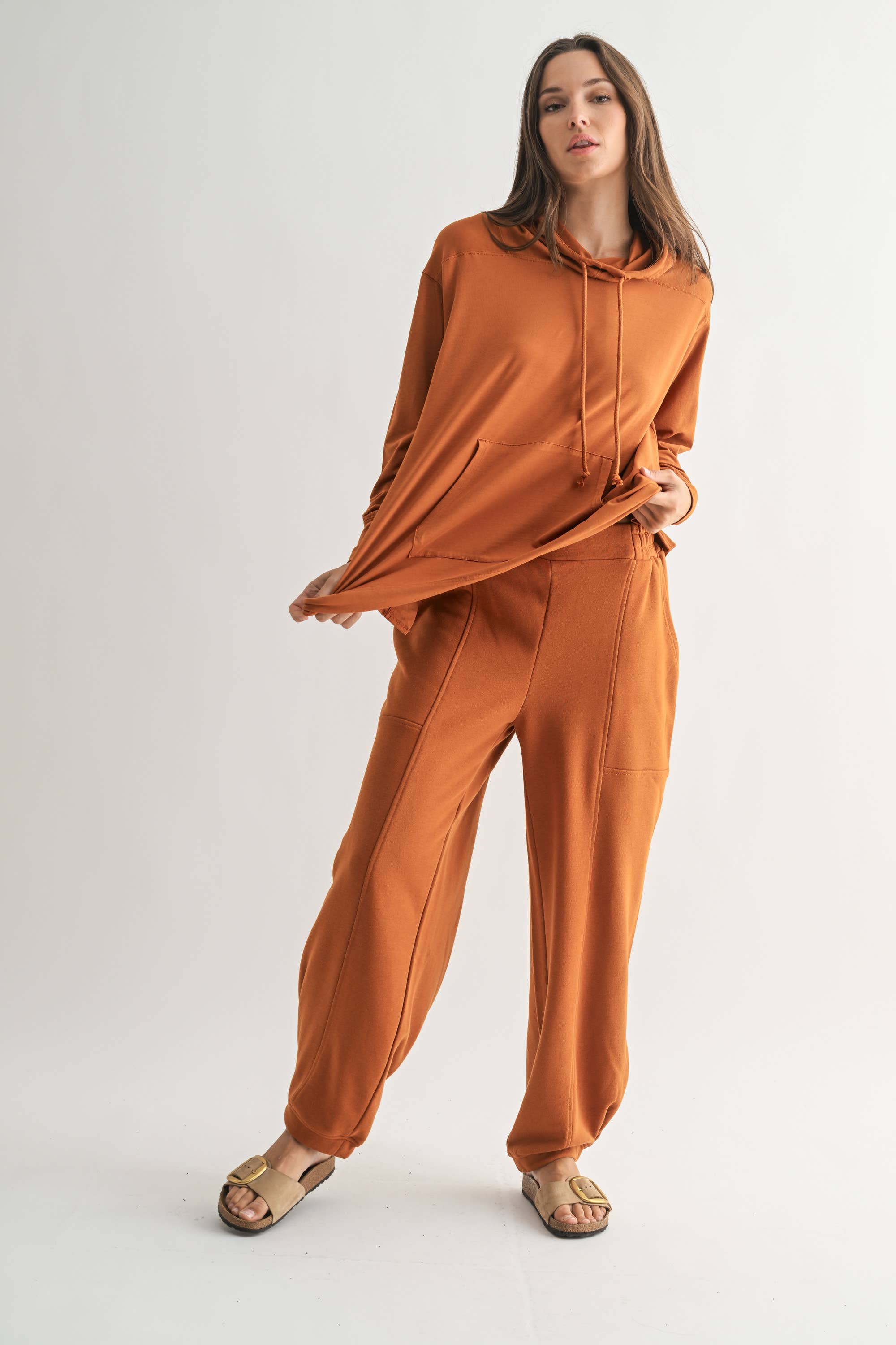 Mono B - Wholesale Hoodie - Women's - Fieldstone Pima Cotton Hoodie3