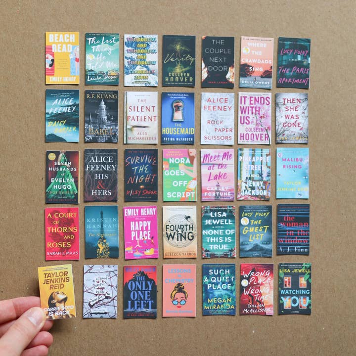 The Sticker Shop - Wholesale Sticker - Custom Mini Book Cover Stickers With Reading Tracker