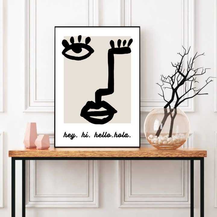 Vægtryk, Hallway Velkommen Print, Indretning af hjemmet for engroshandel hos PRINTD image