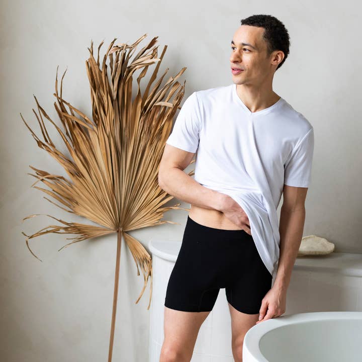 Men's Bamboo Boxer Brief - Black for wholesale on Faire5