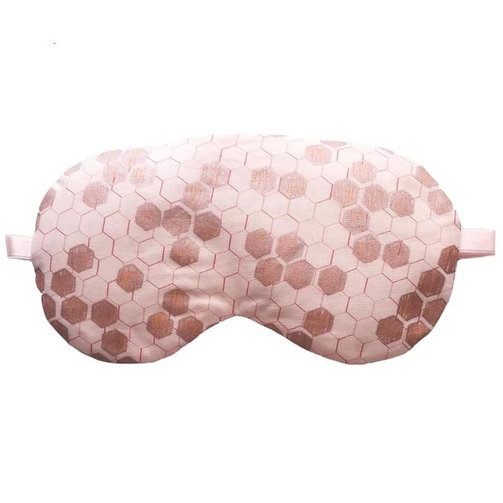 Peach Beehive - weighted Crystal Sleep Mask for wholesale by Sleep Crystals