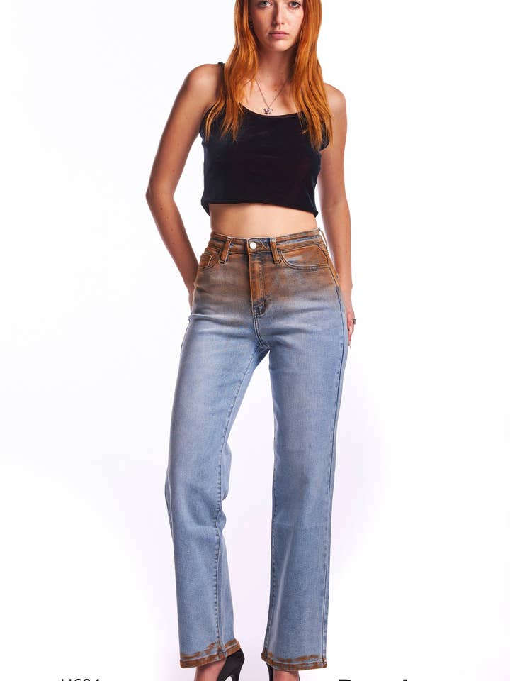 High Waisted, Straight Leg for wholesale by U Jeans