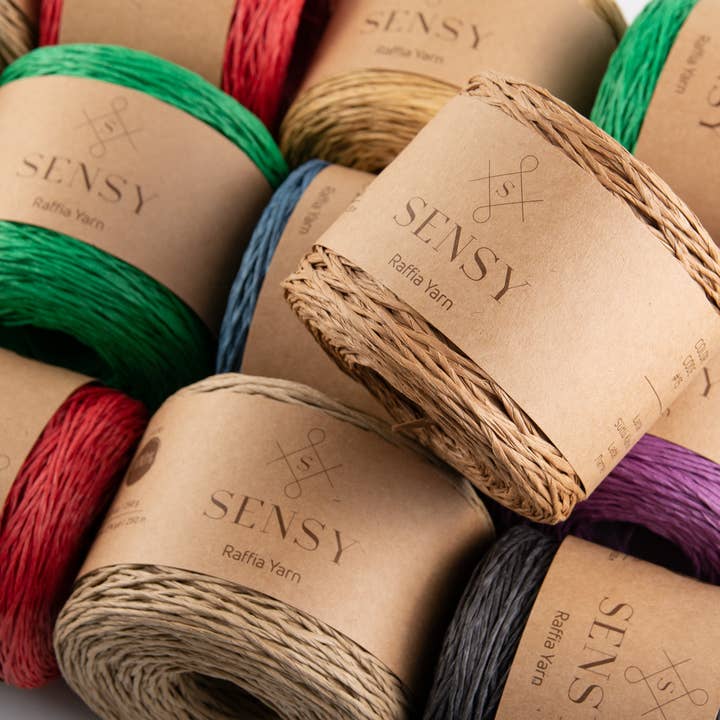 Sensy - Venta al por mayor Hilos - Sensy Hilo de rafia 100 % papel, 250 m (274 yd)15