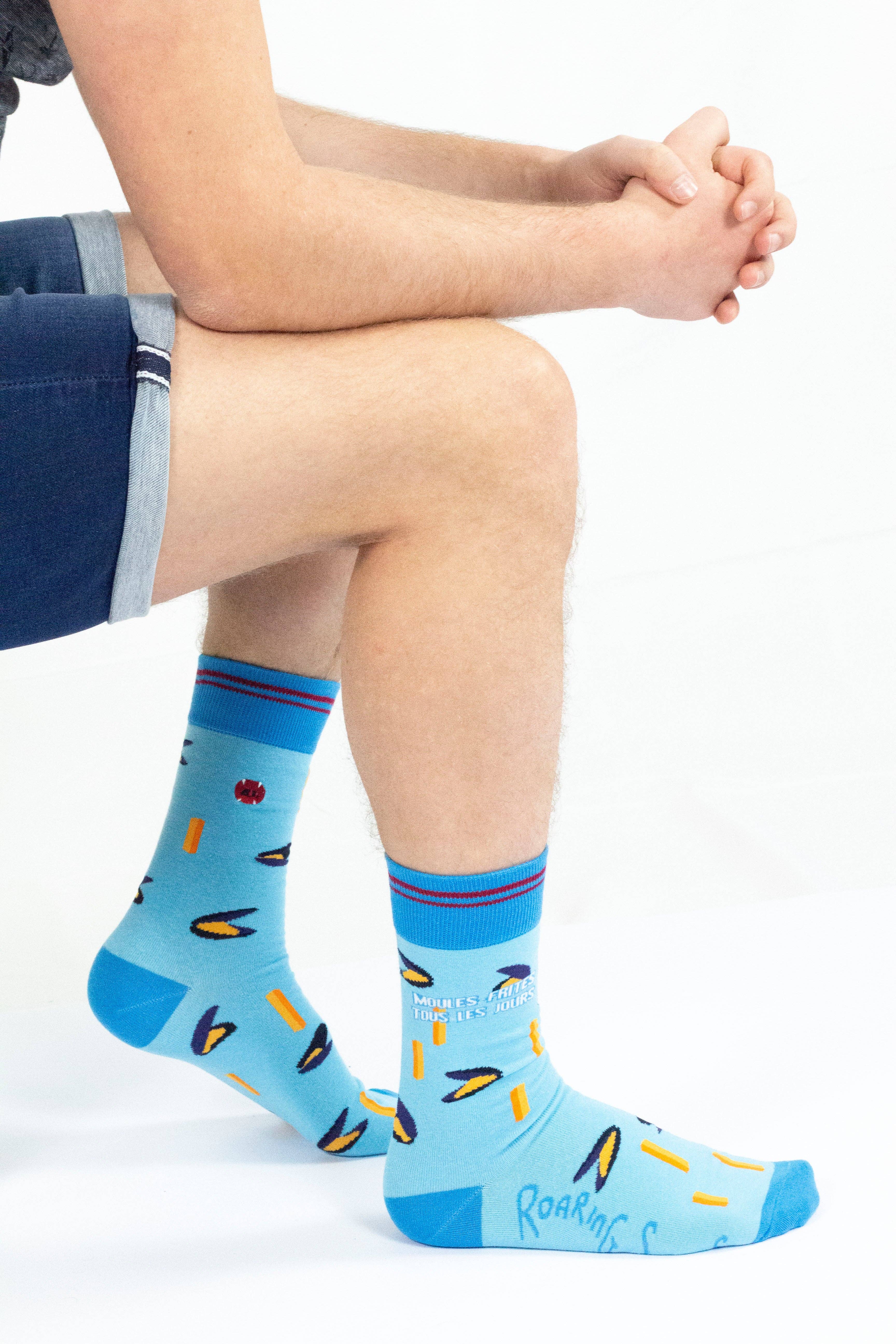 Roaring Socks - Wholesale Socks - Unisex - Mussels and fries every day2