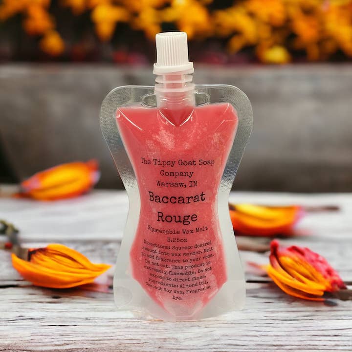 Baccarat Rouge Cire Fondante Squeezable pour la vente par The Tipsy Goat Soap Company