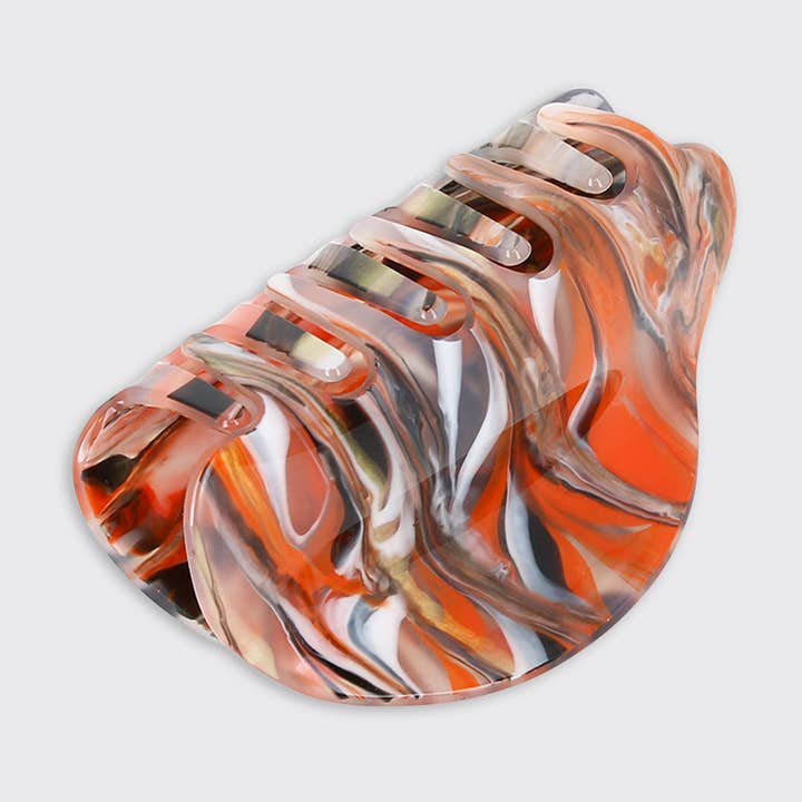 Lydia Chunky Claw Clip - Rust for wholesale by Forever England / Millie Mae