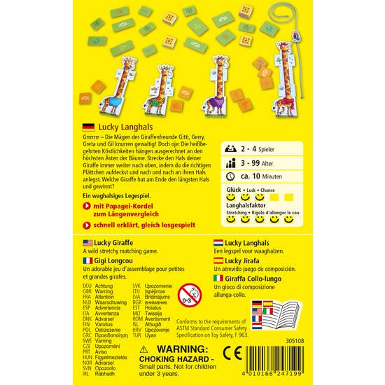 Amaroni - Wholesale Board Game - HABA Lucky Giraffe - Board Game1