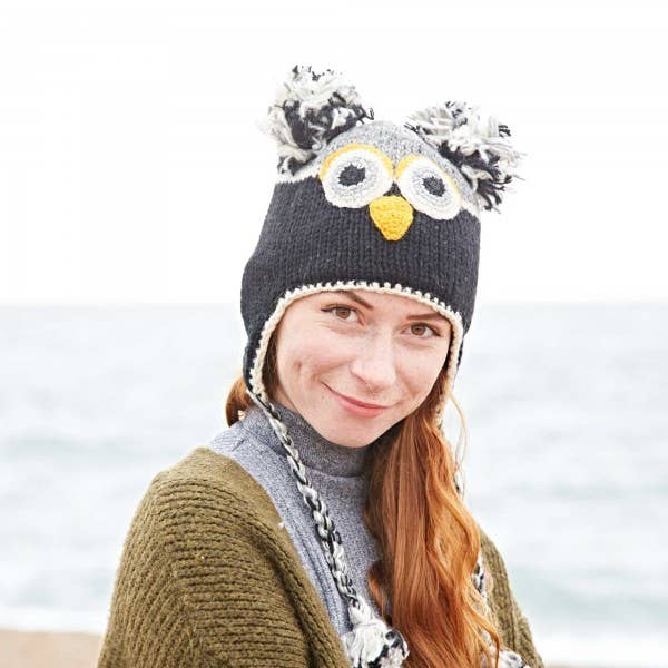 The Paper High Gift Company Limited - Wholesale Kids Hat - Kids - Handmade Woollen Animal Winter Hat - Woolly Hat20