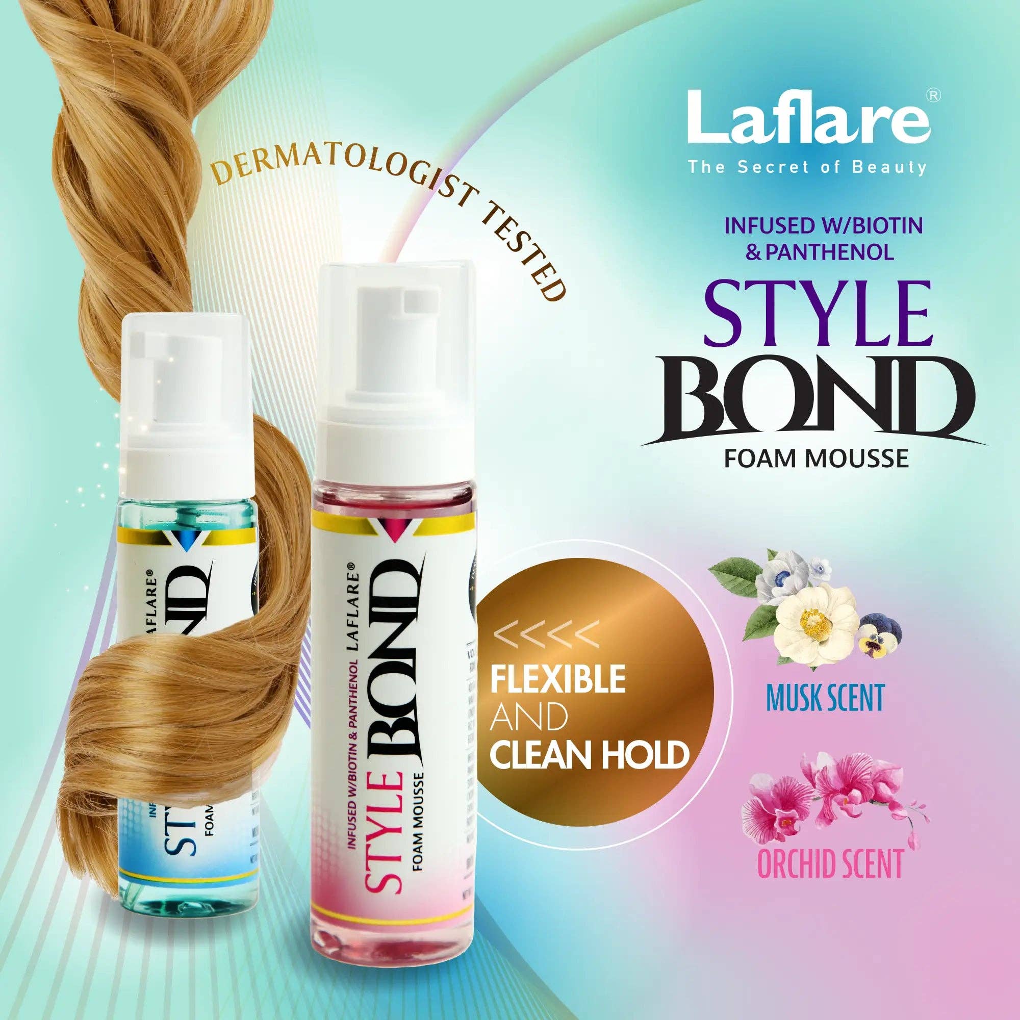 Laflare – Großhandel Haarstyling-Gel/Mousse – Haarschaum in Reisegröße für Haarstyling6