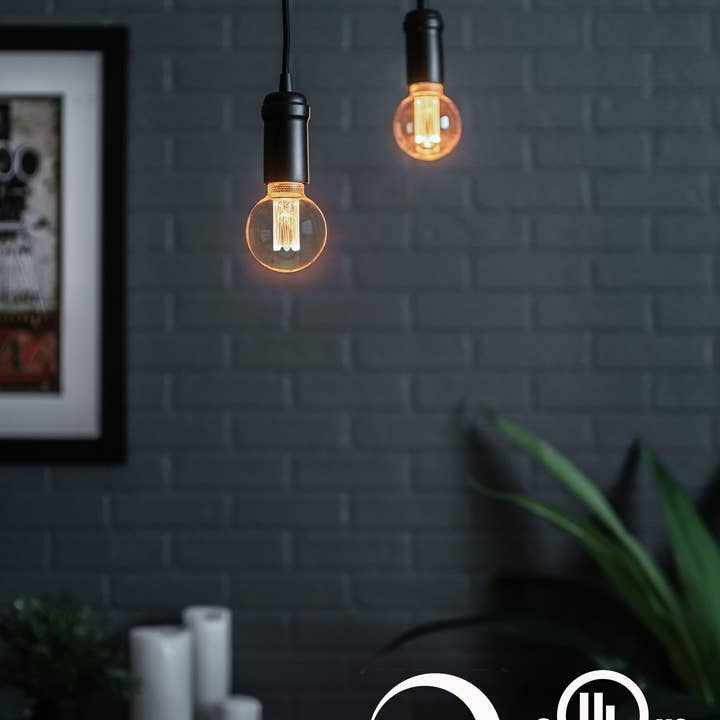 Next Glow - Wholesale Light Bulb/Puck - Decorative G25 Globe Light Bulb Amber Acrylic Inner Pillar1