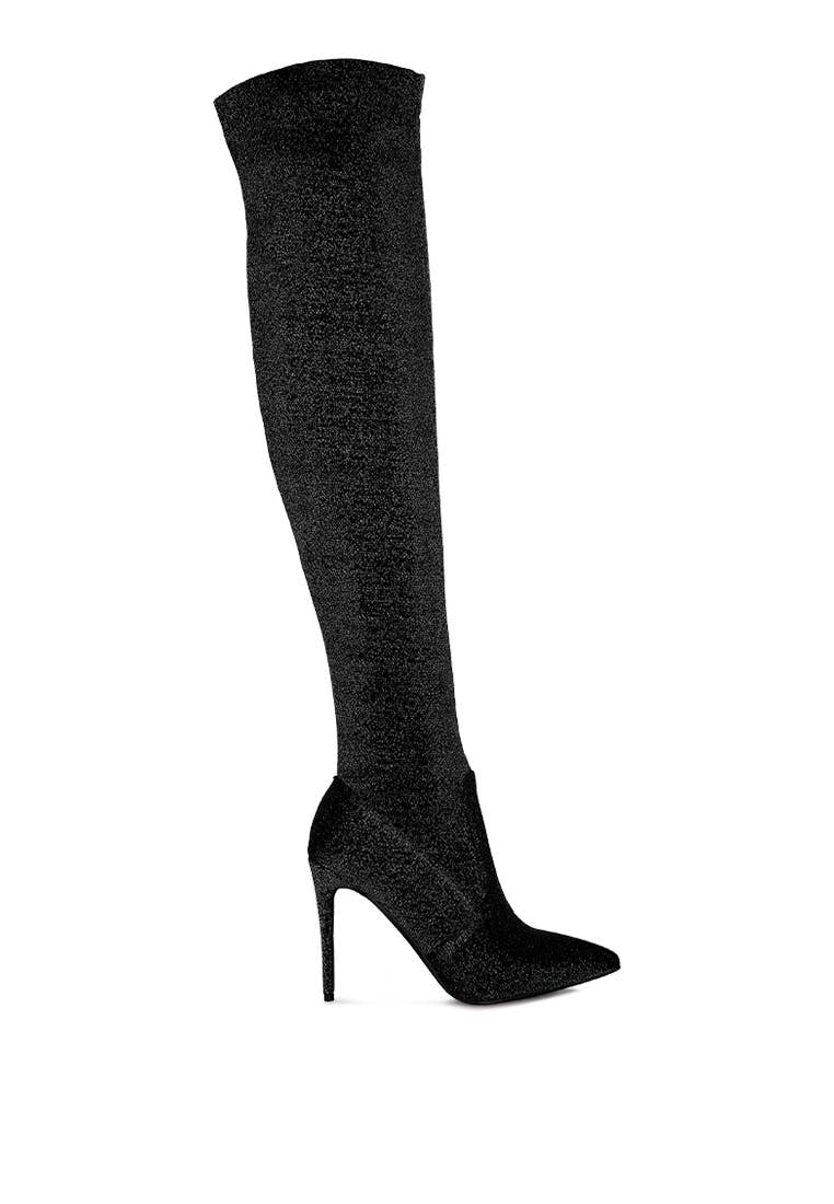 Rag Company - Wholesale Boots - Women's - Tigerlily High Heel Knitted Long Boots3