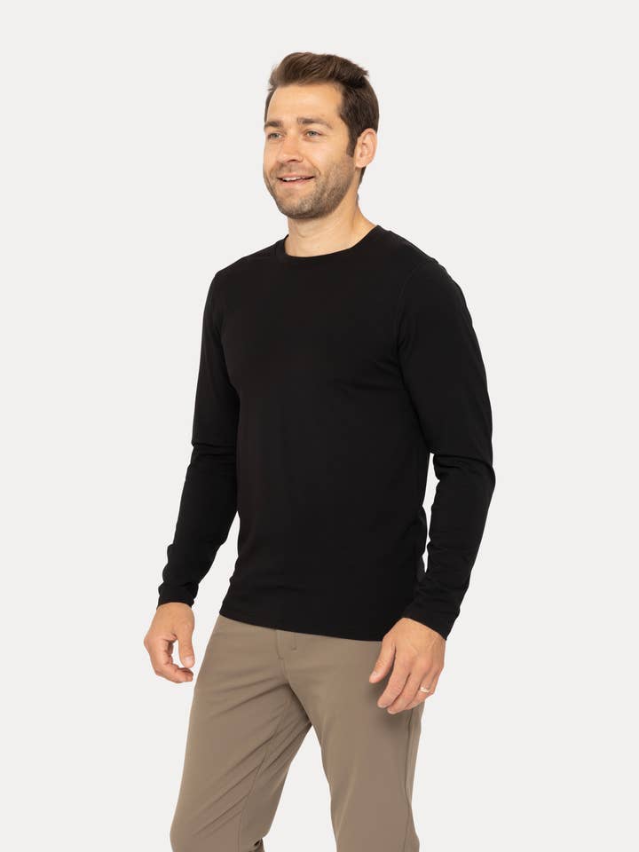 Mono B - Wholesale T-Shirt - Men's - Pima Cotton Blend Long Sleeve