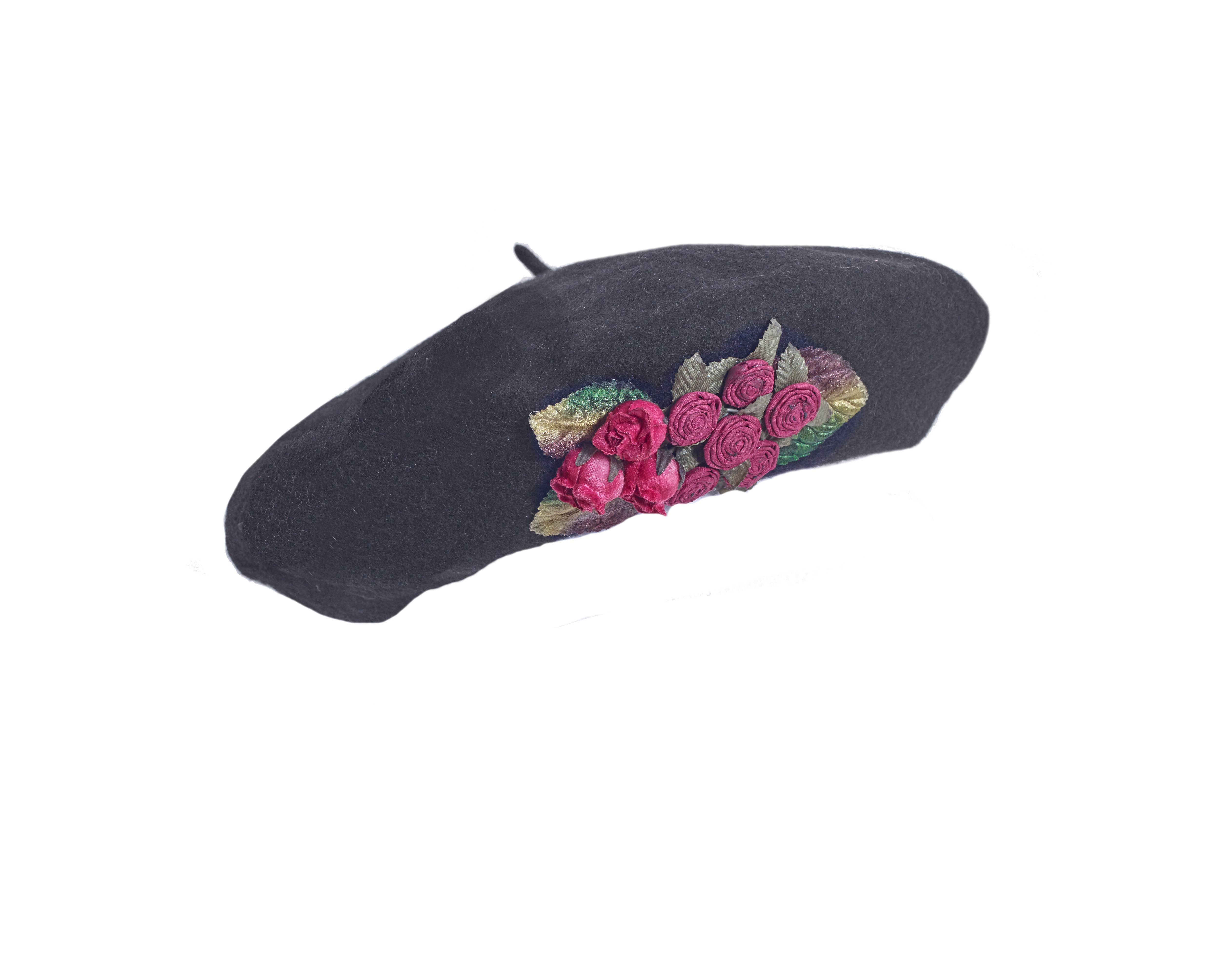 Toucan Hat Company/ Carole Amper – wholesale Beret – Women's – Dried Rosette Tam0