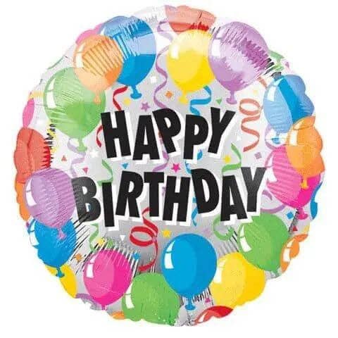 Party Expo, LLC - Wholesale Balloon - Anagram - 18" Happy Birthday Mylar Balloons #1000