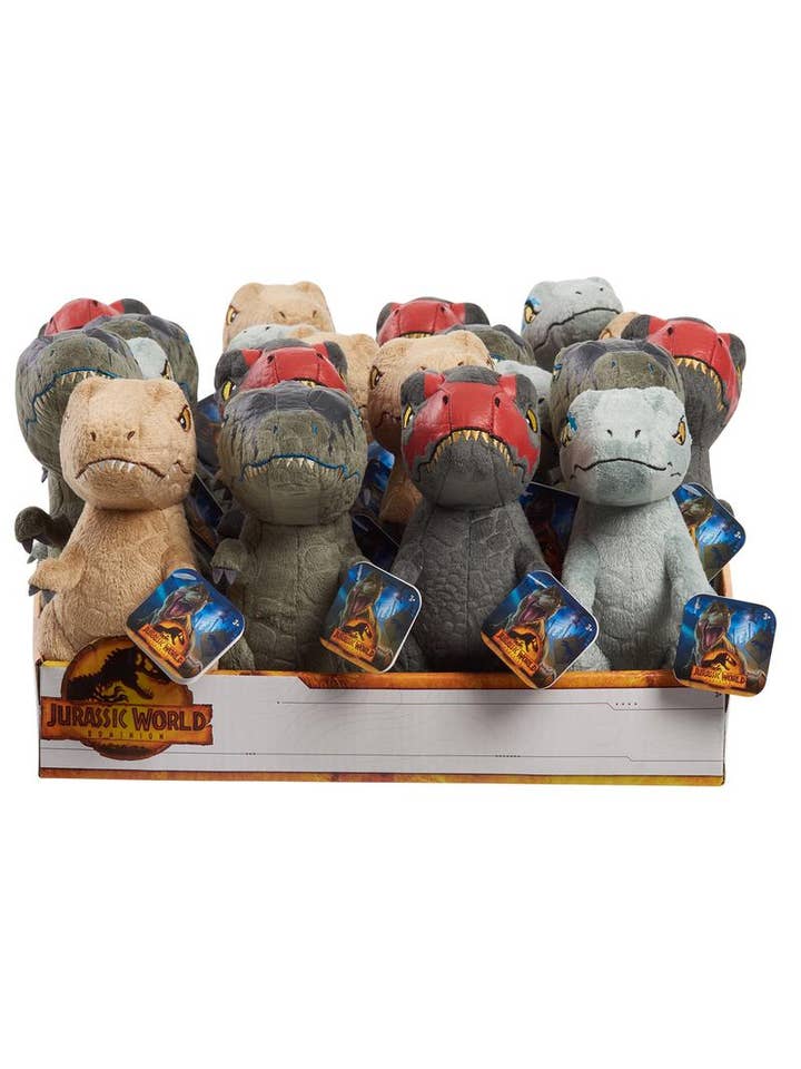 Jurassic World Small 7” Plush Assortment in 24pc Display for wholesale by License 2 Play Toys