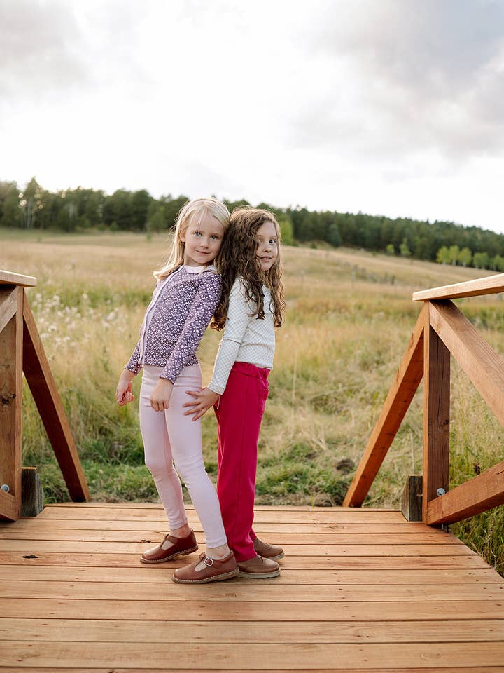 Fridays with Millie - Wholesale Button Down Shirt - Kids - Picnic Blouse | Orchid in Bloom5