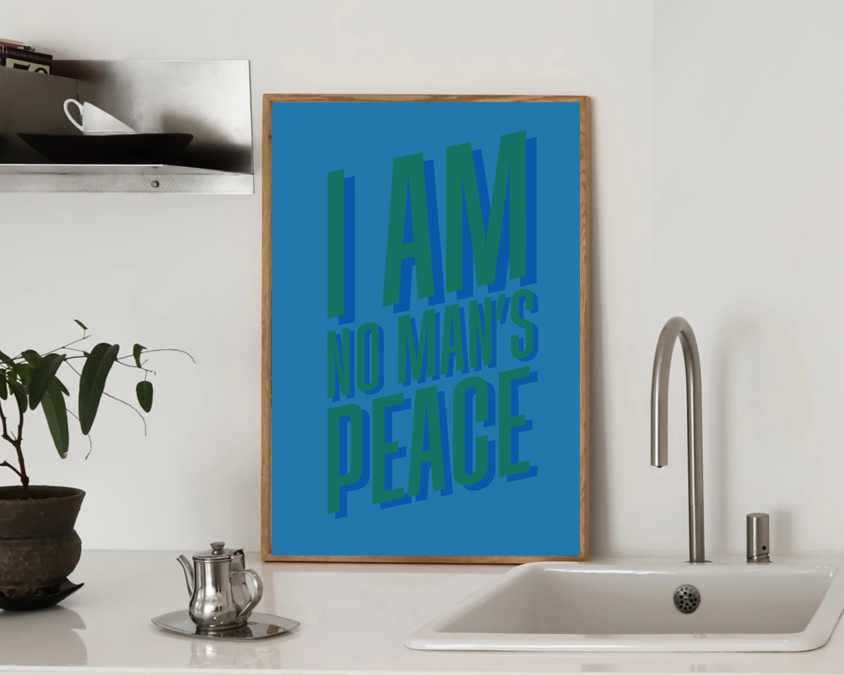Olive Street Collective - Wholesale Art Print - I Am No Man's Peace Print20