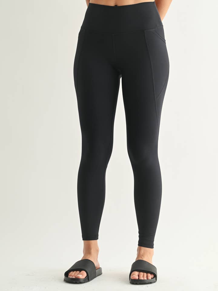 Mono B - Wholesale Athletic/Lounge Leggings - Women's - Venice Cloud Light Sculpt High-Waisted Leggings