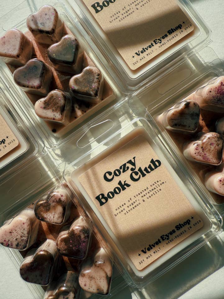 Cozy Book Club Wax Melt for wholesale by Velvet Eyes Shop