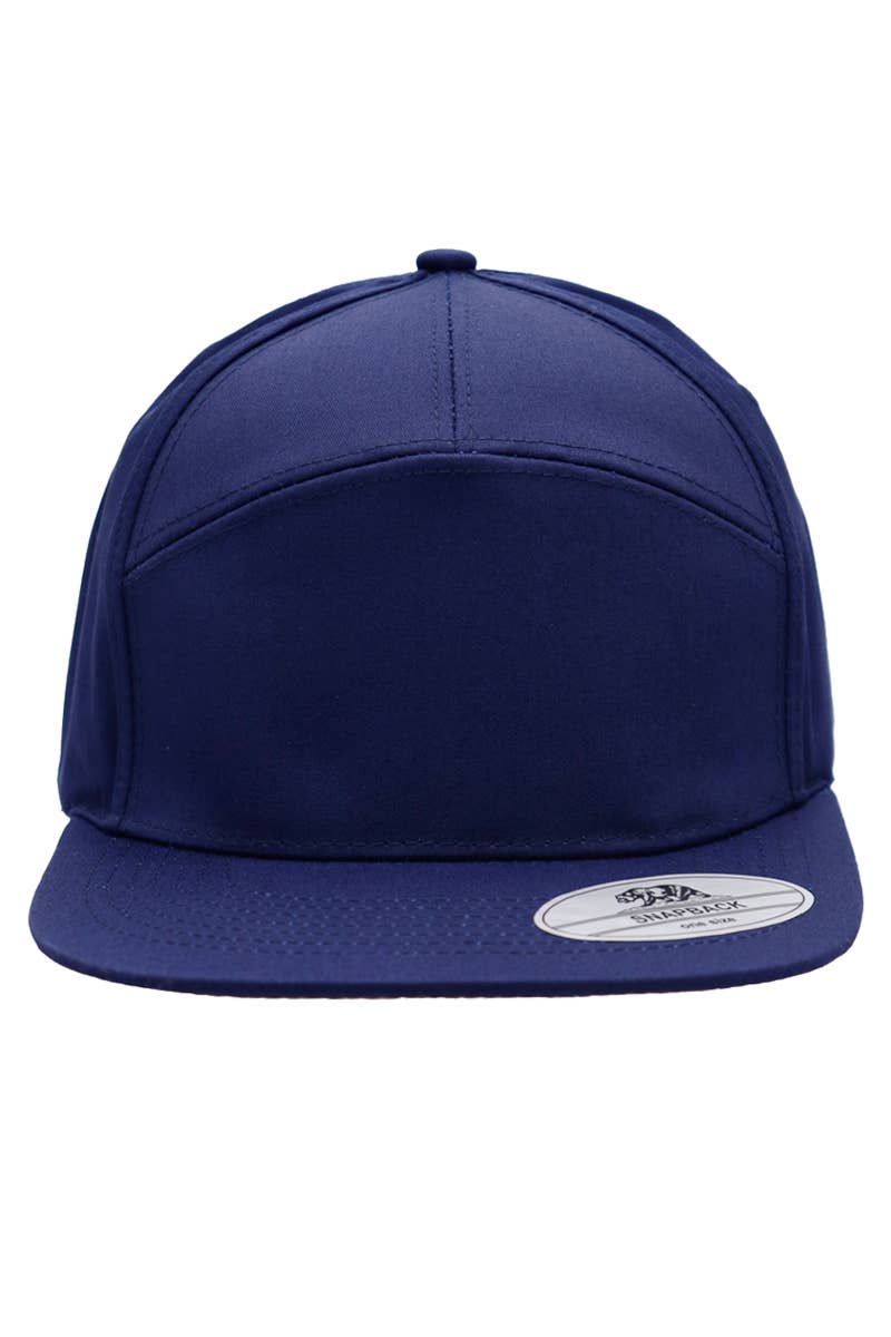 Cap Zone – Boné - Homem por atacado – Snapback de mistura poliéster de algodão sólido com 7 painéis e bico plano7