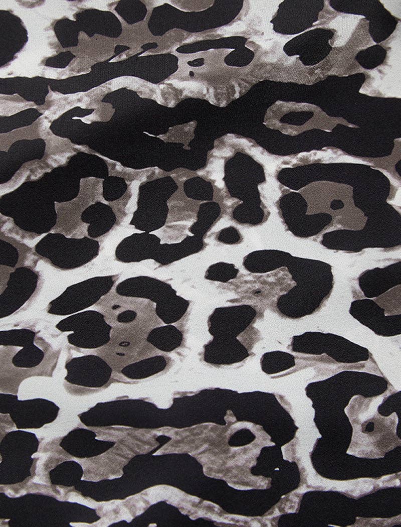 LEOPARD Wide-Leg Satin Animal Print Pants for wholesale on Faire7