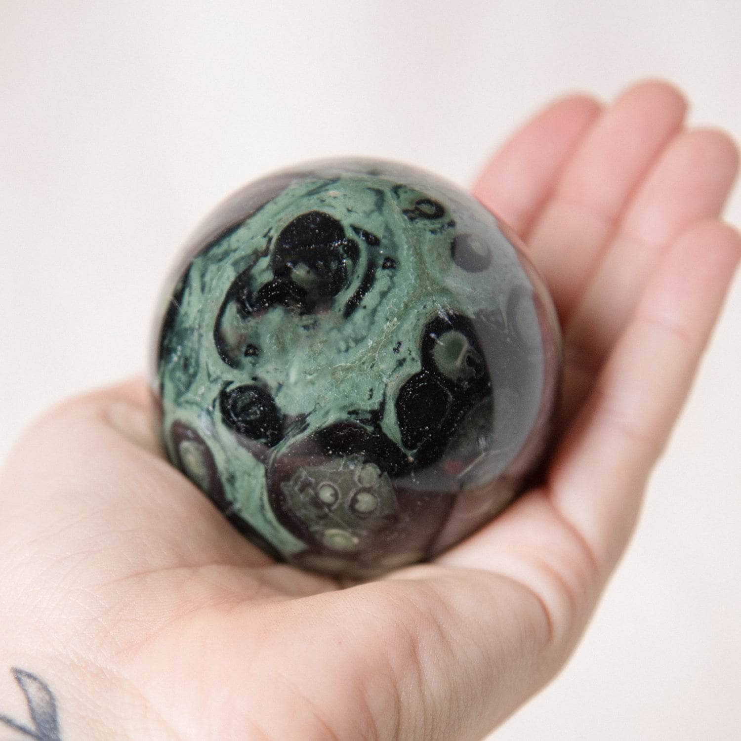 Tiny Rituals - Wholesale Spiritual Stone/Crystal - Kambaba Jasper Sphere - AAA Premium Quality66
