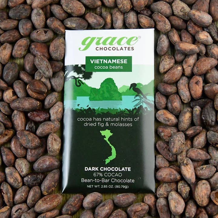 Grace Chocolates - Wholesale Chocolate Bar - Handcrafted, Small batch, Bean-to-bar Vietnamese Dark Choco