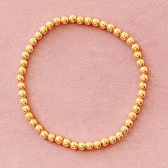 Medium Gold Bead Bracelet for wholesale by Adorn512