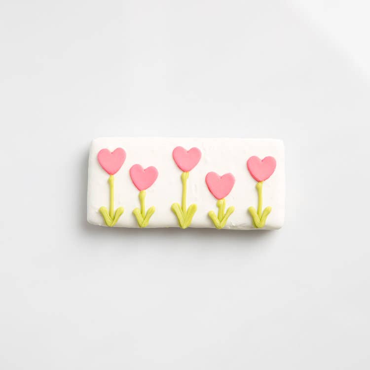 Rae Lou's Edible Art - Wholesale Snoepjes met chocolade - Heart Flower Garden Graham