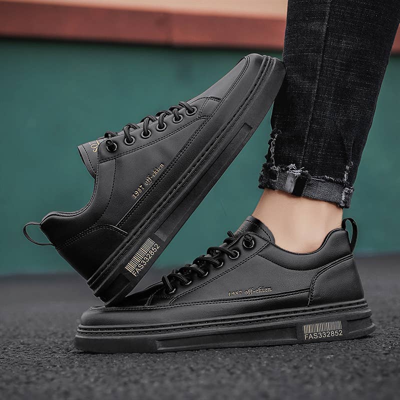 Calseosvic - Wholesale Lifestyle trainers – Men′s - Black versatile men's skate shoes cheap7