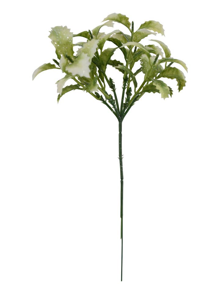 Rama de hojas de acebo de 10" para venta al por mayor de Tremont Floral Supplies