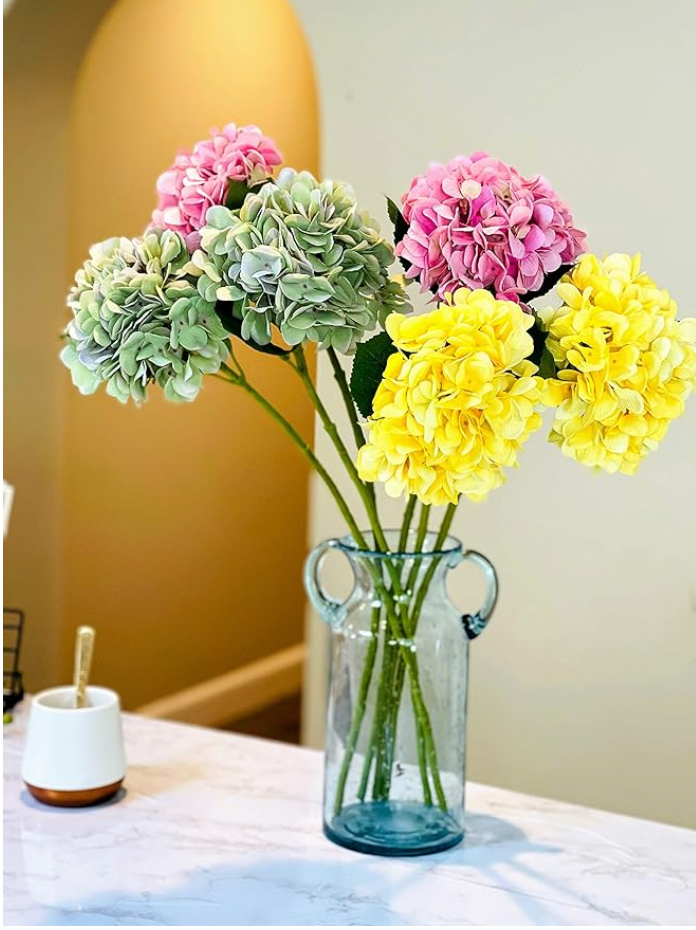 Noah Decoration - Wholesale Vase - Farmhouse Double Ear Blue Tint Glass Vase Large medium small11