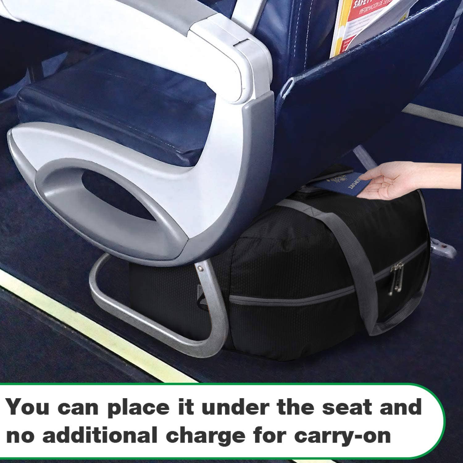 wandf – wholesale Duffelväskor – Unisex – Hopfällbar 30 L reseväska, weekenderväska 45 cm2