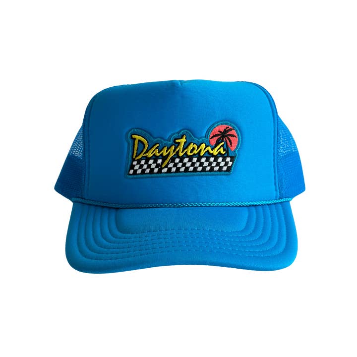 Daytona Patch Trucker Hat for wholesale by Local Beach