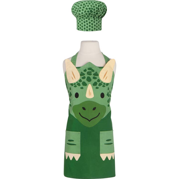 Dino Kid's Apron & Hat Set for wholesale by Danica Brands