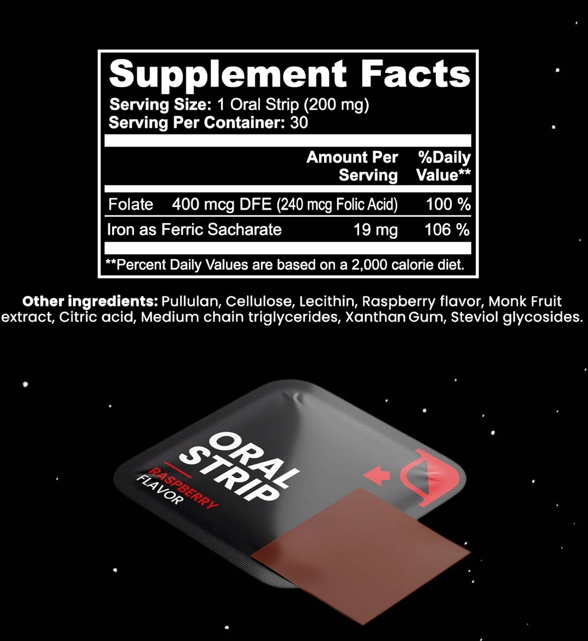 Mass Cast, LLC - Wholesale Oral Supplement/Vitamin - Iron Strips by Project M1