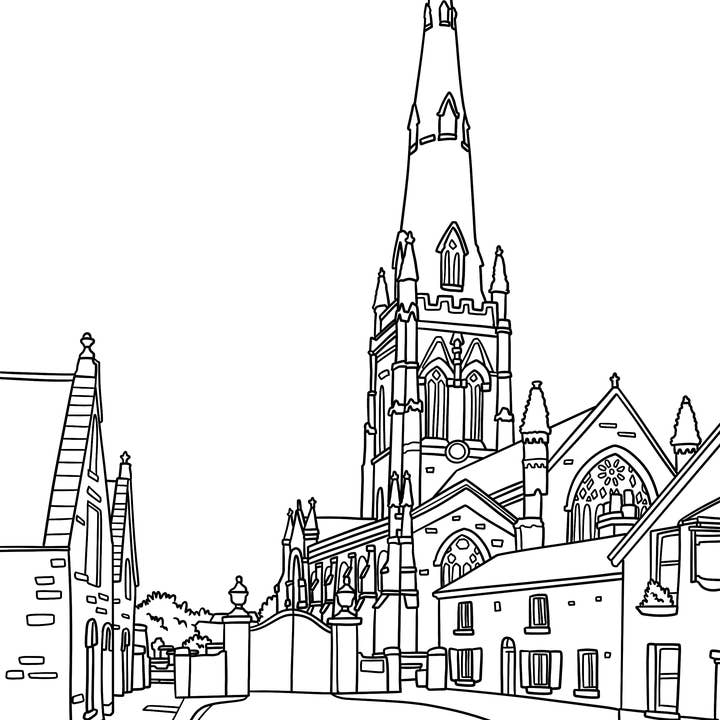 Colour Your Streets – wholesale Colouring and activity book – adult – Warrington Colouring Book (A4)3
