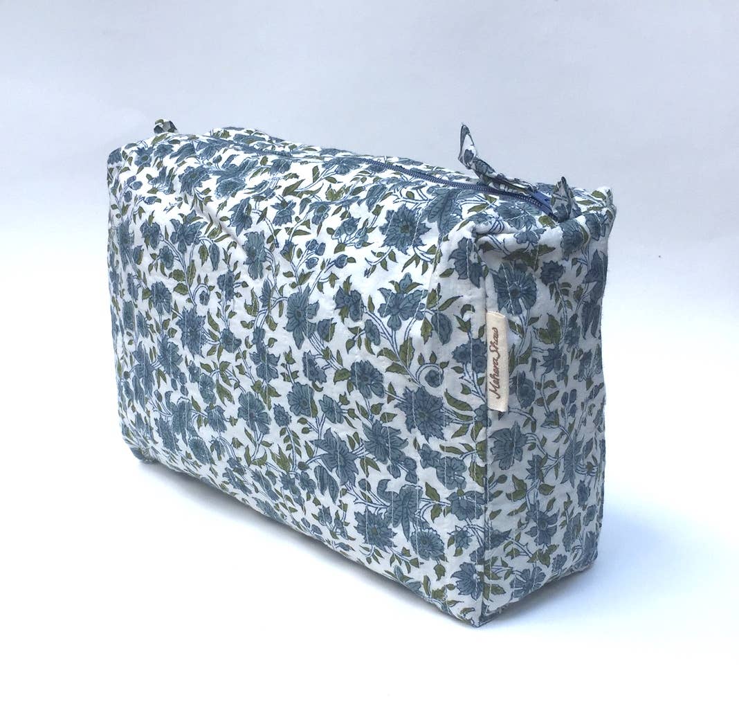 Mehera Shaw - Wholesale Makeup/Cosmetic Bag - Cosmetics Bag - Quilted Hand Block Print Cotton16
