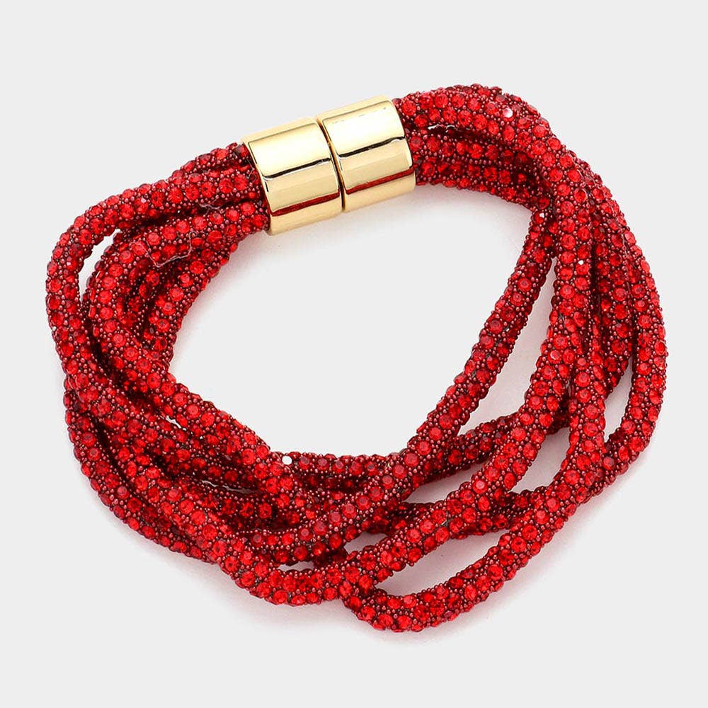 Sensibling Corp. - Wholesale Geweven/gevlochten armbanden - Bling Meerdere Lagen Magnetische Armband10